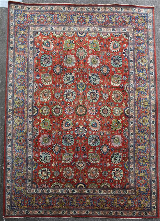A Tabriz carpet, 11ft by 8ft 7in.